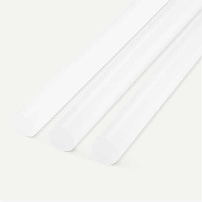 Amazon Basics Mini Size Hot Glue Sticks, 4" x 0.27", 100-Pack, Hot Melt Compatible with Most Glue Guns for Crafting, DIY, Home Repair, Transparent