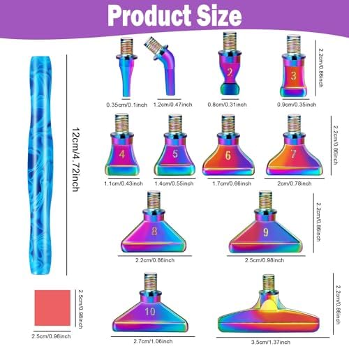 DoreenBow 28Pcs Diamond Art Tools Metal Thread Tip Diamond Art Accessories