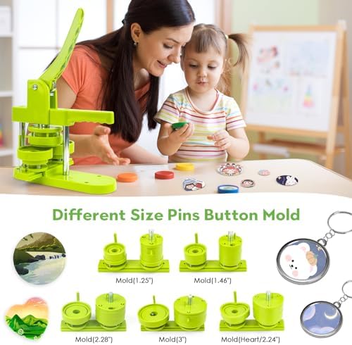 75 mm 3" Large Button Press Machine Interchangeable Die Mold for Slide Rail Button-Maker Machine Supplies for Pin Press Machine