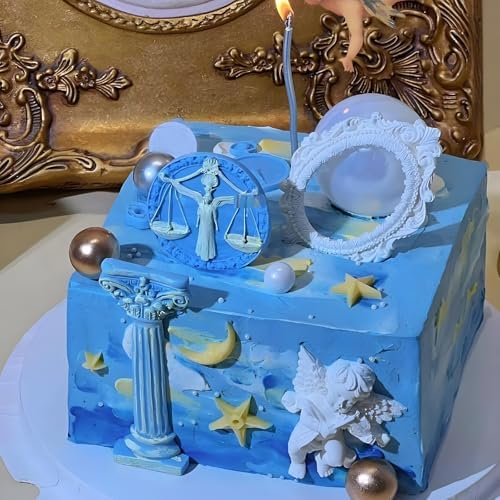 Greek Column Silicone Mold Set, Classical Architecture Sculpture Molds, Roman Pillars and Goddess Design for Cake Decoration, Resin Crafts