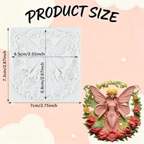 Flower Fairy Polymer Clay Molds Butterfly Fairy Silicone Mold
