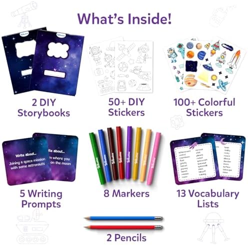 Skillmatics Storybook Art Kit – Space 2.0, Writing Activity, Gift for Kids