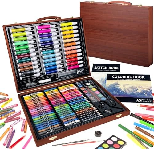 KINSPORY Drawing Case, 150 Pieces Drawing Supplies