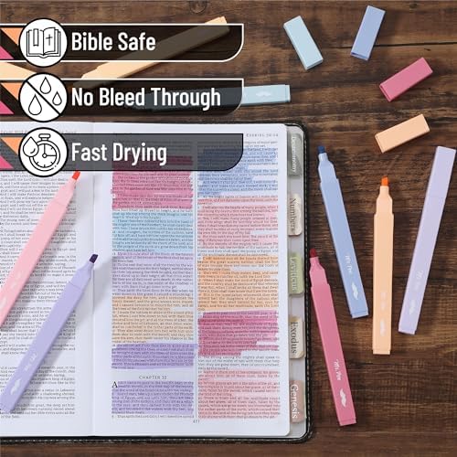 Mr. Pen- Aesthetic Highlighters No Bleed, 8 Pack, Assorted Colors | Chisel Tip, Cute Highlighters Assorted Colors for Journaling, Highlighting, Underlining, Fast Dry, Back to School Supplies