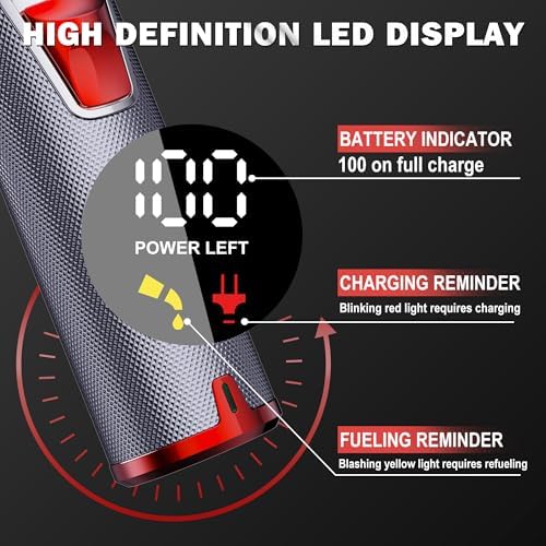FADEKING® Professional Hair Clippers for Men - Cordless Hair Clippers, LCD Display Barber Clippers for Hair Cutting & Mens Grooming with Travel Case