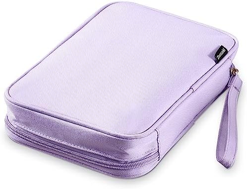 Zannaki Big Capacity Storage Pouch Marker Pen Pencil Case Simple Stationery Bag Box Art Tool & Sketch Storage Boxes for Bullet Journal Middle High School Office College Student Girl Women Adult Teen