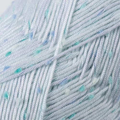 Loops & Threads Flecks Yarn - Yarn for Knitting, Crochet, Weaving, and Arts & Crafts - Blue, Acrylic Blend, 6.53 oz