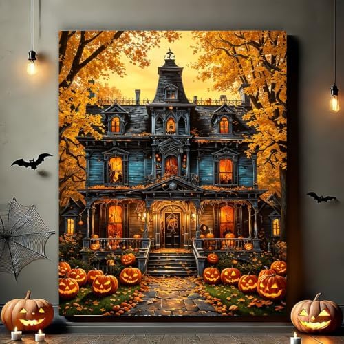 Arttoplus Halloween Paint by Numbers Kit for Adults Beginner 16x20 inch