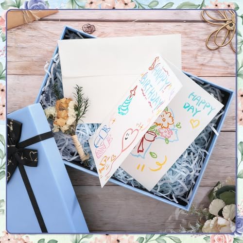 Prudiut 20 Sets Watercolor Cards with Envelopes, 5x7 In, 140 Lb Cold Press