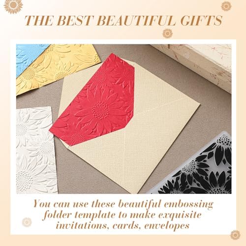 1 Pcs Geiseralie Embossing Folders for Card Making,Sunflower Style