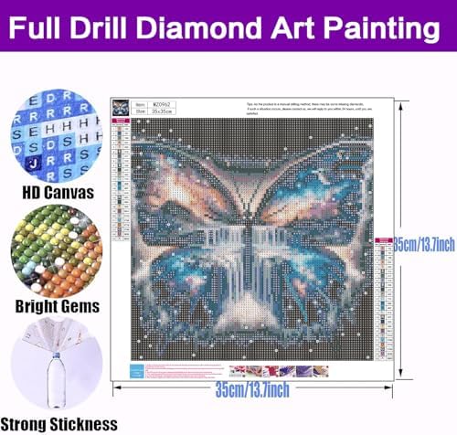 Diamond Art Kits for Adults, Butterfly Diamond Art Painting Kits for Adults