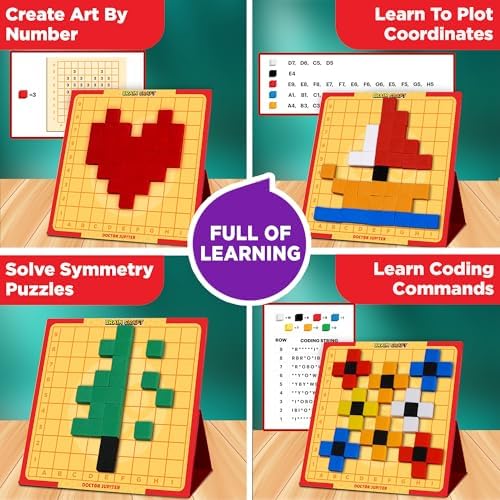 Doctor Jupiter My First STEM Pixel Art Kit for Kids Ages 5+