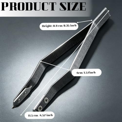 V Shaped Watch Spring Bar Tweezers, Aluminum Alloy Spring Bar Pliers Tool for Watch Band Adjustment & Strap Link Removal, Professional Watch Repair Accessories for Watchmakers