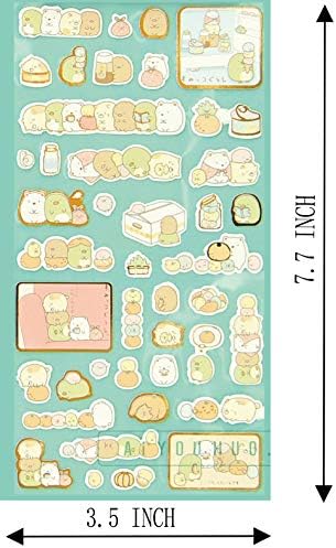 8 Sheet Colorful Sticker 500+ Adhesive Sticker Decorative Labels for Diary, Album (8 Sheet Sticker 500+)