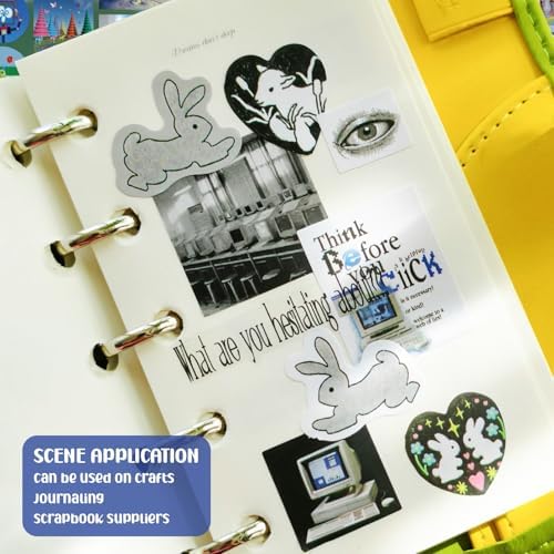 Vintage Y2K Aesthetics Sticker Book, 30 Sheets 400+ Pcs Scrapbook Stickers