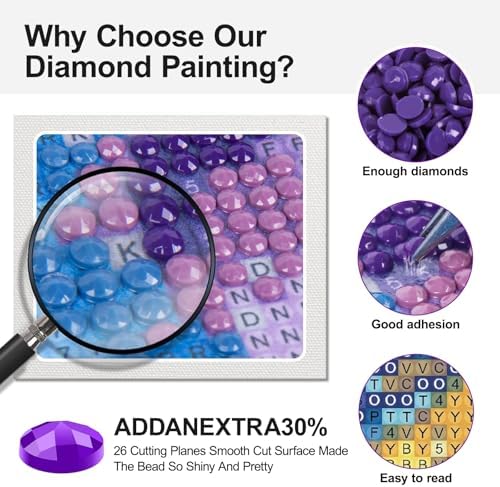 Ocean Diamond Art Kits for Adults, Beach Diamond Painting Kits for Beginner