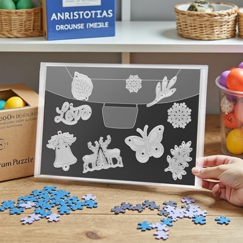 KKJCXY 160pcs Die Cut Storage, Magnetic Sheets for Dies, 80 Sheets +80 Bags