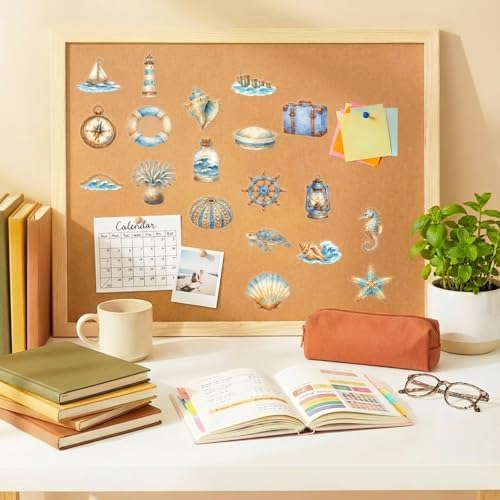 50PCS Transparent Travel Stickers, Voyage Ocean Stickers