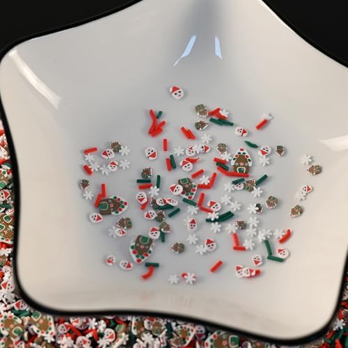 LIKETURE Fake Sprinkles 110g Fake Christmas Sprinkles Non-edible Craft Sprinkles Faux Sprinkles for Crafts Plastic Sprinkle Decoration Slime Sprinkles Slime Add Ins Shaker Card Filler(Black)
