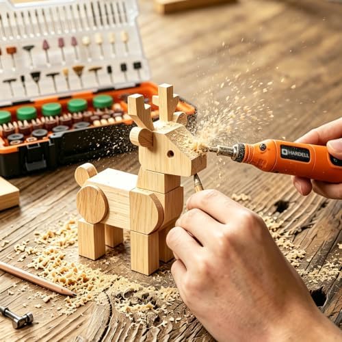 HARDELL 515PCS Rotary Tool Bits Kit, Universal Rotary Tool Accessories Set