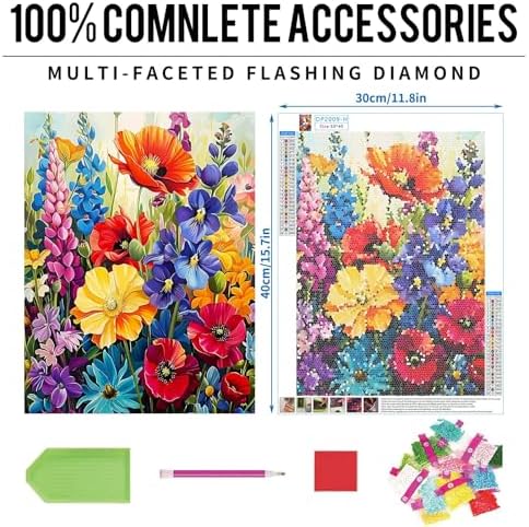 GREENCRUISE 12PCS Diamond Painting Kits for Adults Bulk, 5D Diamond Art Kits for Beginners, DIY Full Drill Paint Camping Craft Projects Party Pack, Home Wall Decor 12 x 16 Inch TYPE4