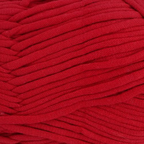 Loops & Threads Cuddle Craft Tube Yarn – Medium (4) Cotton Nylon Blend, Soft Tube Yarn for Knitting, Crochet & Crafts, Ideal for Apparel, Accessories & Decor, 109 yd / 3.52 oz Skein, 8 Pack