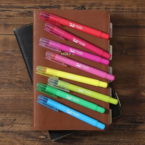 Mr. Pen- No Bleed Gel Highlighters, Vintage Colors, 8 Pack