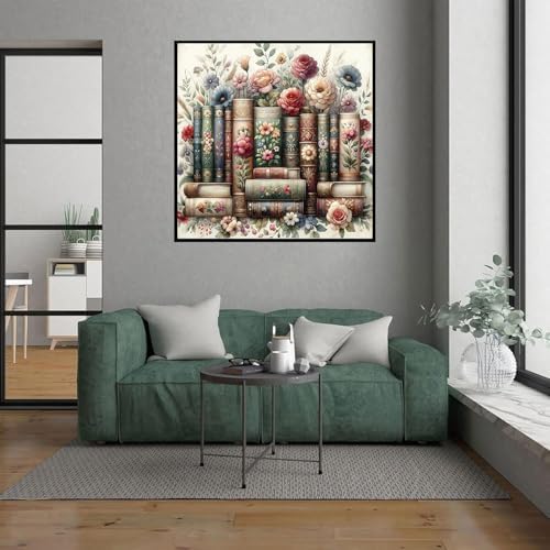 Xylogist Book Diamond Art Kits for Adults, 5D Diamonds Painting 12x12 inch