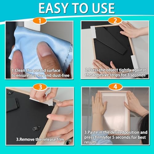 Double Sided Tape for Walls, Picture Hanging Strips Removable Mounting Dots | No Glue Residue Adhesive for Art Craft, Decoration, Balloon, Party Supplies, Multipurpose