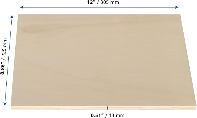 MANCHAP 12 Pack 9 x 12 Inch Wood Canvas Panels, Unfinished Cradled Painting Panel Boards, Artist Canvas for Painting, Encaustic Art, Wood Burning, Pouring, Crafts