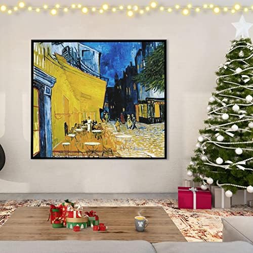 16"x20" Aluminum Canvas Frame with 9/10" Thickness Blank Stretched Canvas for DIY Oil Painting (Black)（2 Canvas+2Frames）