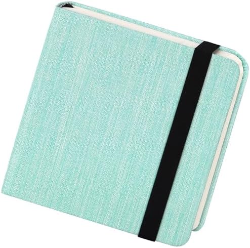 Funto Hot Press Watercolor Journal, 4.7”x4.7”, 24 Sheets 100% Cotton Smooth Paper 300gsm/140lb, Acid-Free Sketchbook for Detailed Art & Illustration (Light Green)