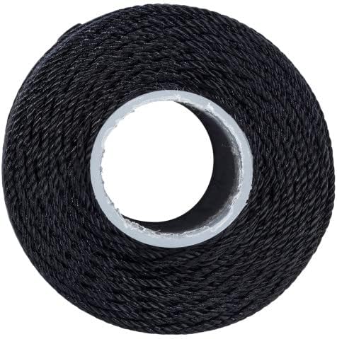 Red Heart Nylon Crochet Thread Size 18, Black, Single