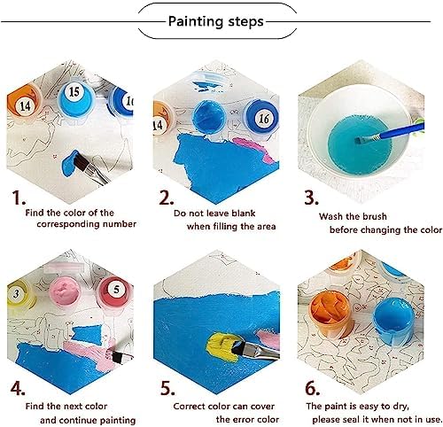 ARPADAMO Paint by Number Kits for Adults Beginners, Press Digital Easy Acrylic Black Cat 4 Pieces Paint, DIY Watercolor Paint Press Digital Kit on Canvas Home Wall Decoration Without Frame 12×16 inch