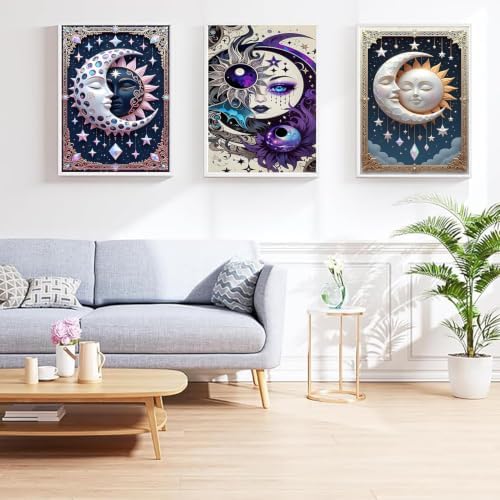 3 Pack card Diamond Art Kits for Adult Diamond Painting Kit for Beginner