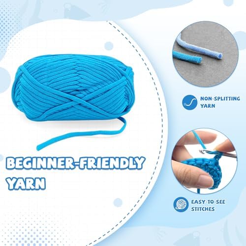SGIBYN Crochet Kit for Beginners - DIY 11.8 Inch Large Axolotl with Video