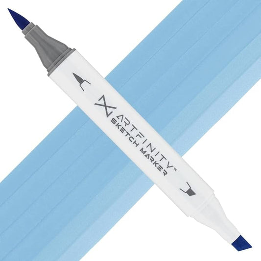 Artfinity Sketch Markers - Denim Light B4-3, Vibrant, Professional, Dye-Based Alcohol Markers for Artists, Drawing, Travel, & More