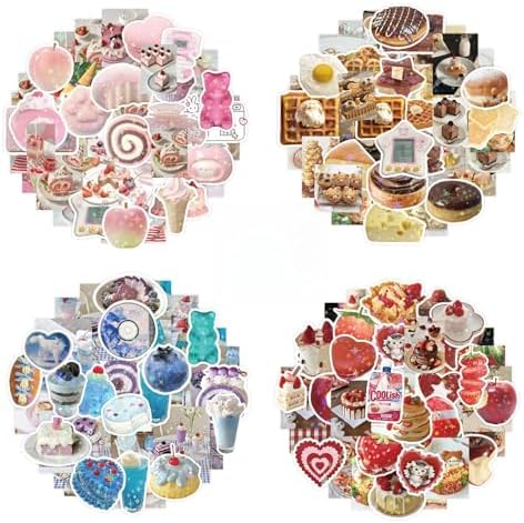 400 PCS Japanese Aesthetic Stickers for Adults, Kawaii Animal & Retro Deco Stickers Pack for Journaling, Scrapbook, Planner Decoration, Vision Board & Creative Stationery