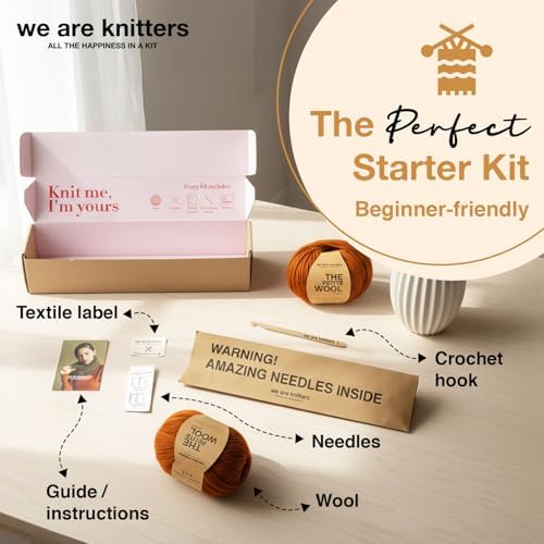 We Are Knitters Osiris Snood Kit | Beginner Crochet Gift Kit | Easy Warm Winter Snood | Stylish DIY Handmade Accessory Set Cozy Relaxing Craft GiftPro