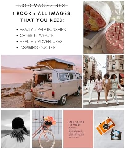 Lamare Vision Board Book for Black Women – 1000+ Vision Board Supplies