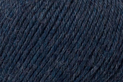 100% Baby Alpaca Yarn for Knitting & Crocheting - Set of 3 Skeins of Premium Yarn DK - Lightweight, Hypoallergenic & Thermal Peru Made - Ideal for Delicate Projects (M060 - Indigo)