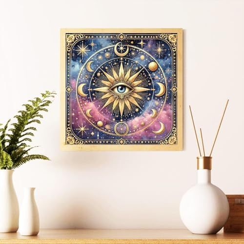 Eye Diamond Art Kits for Adults, Diamond Painting Kits for Adults 14x14 in | Diamond Painting Kits for Adults Beginners, Gem Art, 5D Full Drill, DIY Arts and Crafts for Gift Home or Decor