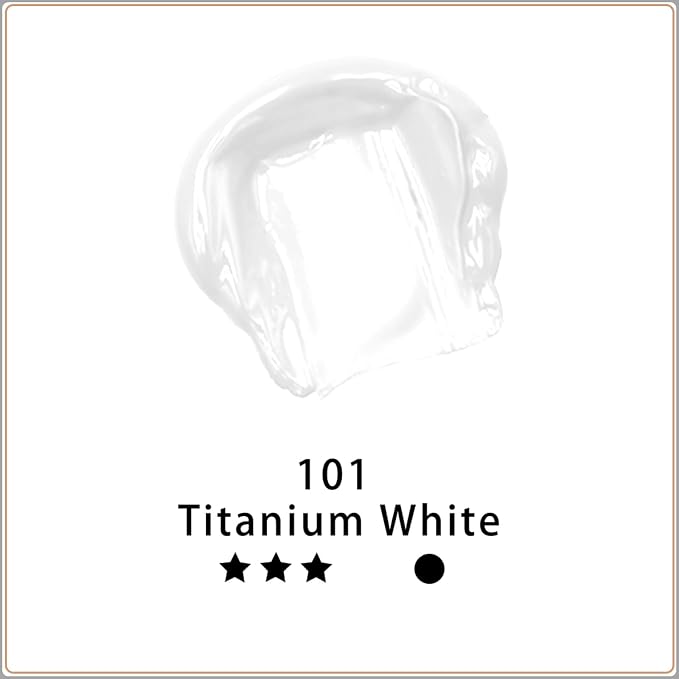 Artecho Titanium White Acrylic Paint 500ml / 17oz Large Bottle