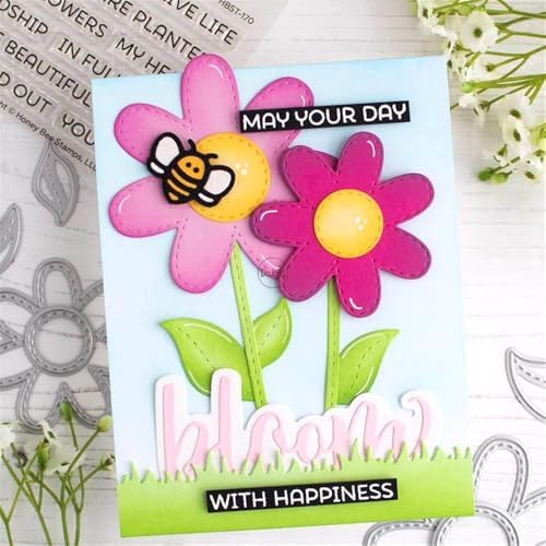 Patchwork Animals Bees Metal Cutting Dies for Card Making