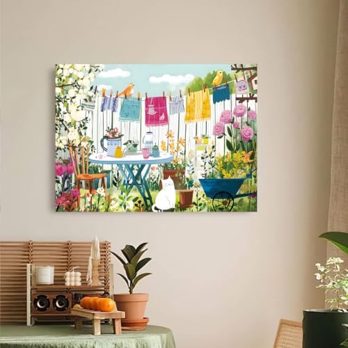 YOLENIX Garden Diamond Art Kits for Adult Diamond Painting Kit for Beginner