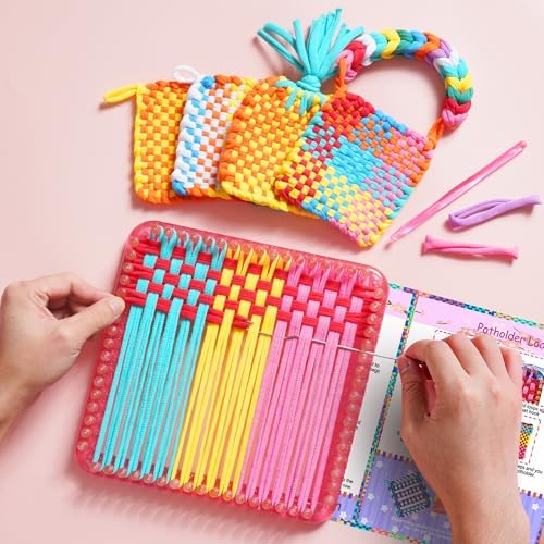 REENLIV Upgraded Weaving Loom Kit Toys for Kids & Adults, DIY Arts & Crafts