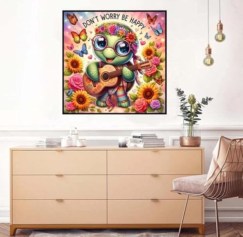 Axquilon Turtle Diamond Art Kits for Adults 14x14 Inch