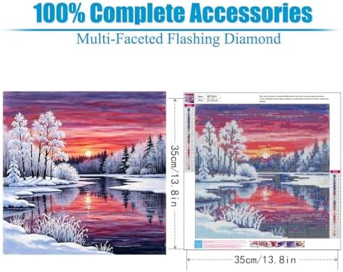 Lophomie Diamond Art Kits for Adults, 5D Diamond Painting Kits 14x14 in