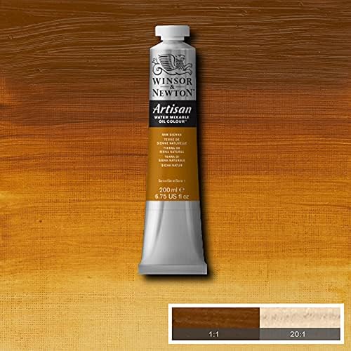 Winsor & Newton Artisan Water Mixable Oil Paint, 200ml, Raw Sienna