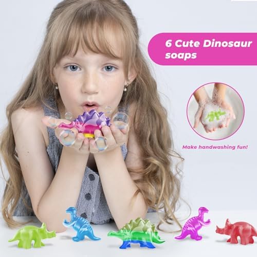 Dino Soap Making Kit, DIY STEM Craft, Gift for Girls & Boys 8+